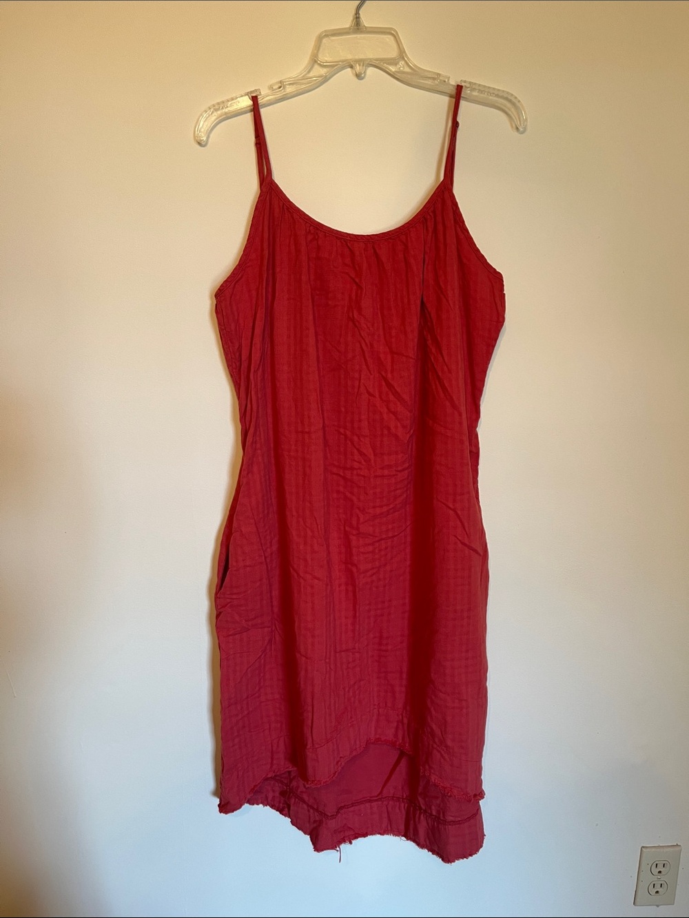 dylan Red Midi Slip Dress